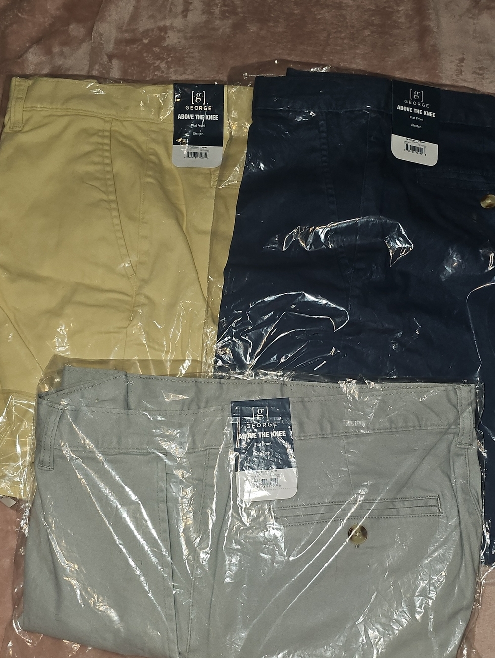3 Pairs Of George Mens Shorts Size 34 NEW